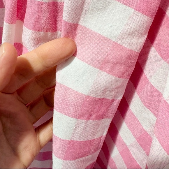 Vixen By Micheline Pitt Dream House Swing Dress Pink Gingham Size 3X Pockets - Picture 8 of 16